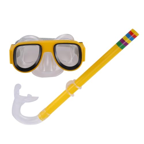 Children's Snorkel Set - Diving Goggles with Nose, Diving Goggles Children with Snorkel Anti Leak Anti Fog HD Diving Masks Dry Snorkel for Boys Girls Diving Accessories