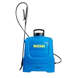 Pulverizador Eléctrico Matabi e10 LT - Batería Extraíble Li-Ion - Hasta 150L de Autonomía - Diseño Compacto y Ligero - Correas Acolchadas - Depósito Ergonómico - Boquillas Incluidas - Hecho en España