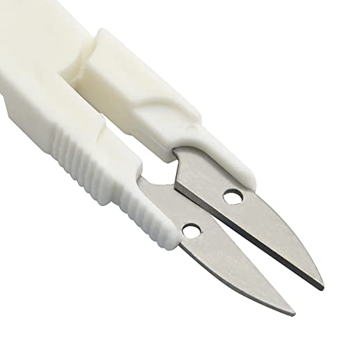 XINMEIWEN 4PCS Portable Yarn Scissors Multipurpose U-Shaped Thread Scissors with Safety Cover for Cross-stitch Craft Clipper Cutter DIY Projects - Thumbnail 4