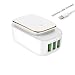 Produktbild Smart Nachtlicht-Ladegerät, 3 USB-Anschlüsse, 12 W/3,4 A, Wand-Ladegerät mit LED-Touch-Nachtlicht (Lightning-Kabel im Lieferumfang enthalten,EU-STECKER)