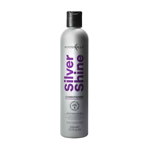 Purple Conditioner for Blonde & Silver Hair, Neutralizes Yellow Brass Tone, Moisturizing & Nourishing Formula, Sulfate-Free, Paraben-Free 10.1 fl.oz