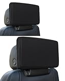 WEIGUZC 2-Pack Neoprene Protective Padded Cover for Rear Seat Entertainment Screen - for GMC Yukon/Tahoe/Suburban, Cadillac Escalade 2021-2025 2026-2mm Neoprene Dust Shield with Drawstring