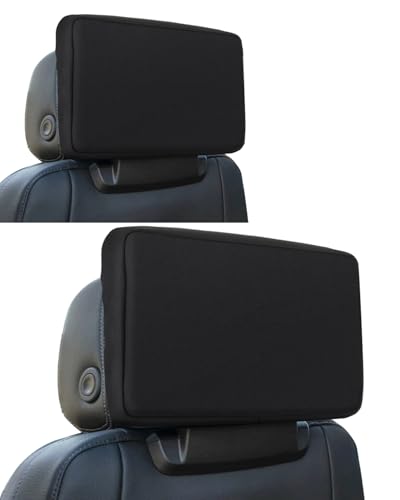 WEIGUZC 2-Pack Neoprene Protective Padded Cover for Rear Seat Entertainment Screen - for GMC