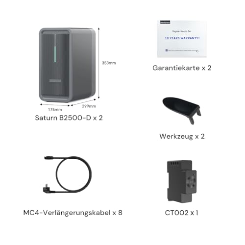Marstek B2500 Balkonkraftwerk mit Speicher: 0% MwSt, 2240Wh LiFePO4 Akku Solarbank Speicher, 2 MPPTs, 1600W Max. PV Solareingang & 800W DC-Ausgang, App-Steuerung, IP65, Plug&Play, 6000 Ladezyklen 5 Marstek B2500 Balkonkraftwerk mit Speicher: 0% MwSt, 2240Wh LiFePO4 Akku Solarbank Speicher, 2 MPPTs, 1600W Max. PV Solareingang & 800W DC-Ausgang, App-Steuerung, IP65, Plug&Play, 6000 Ladezyklen – Bild 6