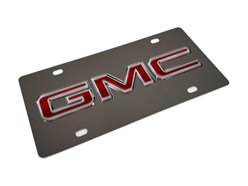 Eurosport Daytona- Compatible with -, GMC Badge -Stainless Steel License Plate