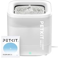 PETKIT CYBERTAIL - Fontana per gatti, distributore d'acqua per cani, 1,85 l, luce LED intelligente,...