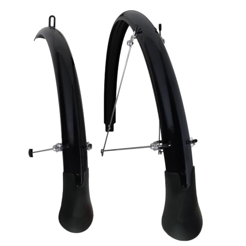Planet Bike Set de Guardafangos ReCycle de Plástico Reciclado con Protector de Barro 700c x 45mm Para Cubierta Máxima 700c x 35mm