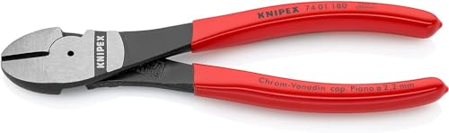 Knipex Pince coupante de côté à forte démultiplication gainées, 74 01 180