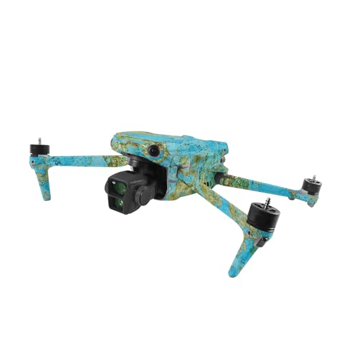 Image of MightySkins Skin Compatible with DJI Air 3 - Teal Marble | Protective, Durable, and Unique Vinyl Decal wrap Cover | Easy to Apply, Remove, and Change Styles