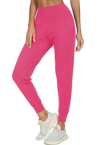 Image of Women's Joggers with Pockets, Hiking Cargo Water Resistant Lightweight Pants for Women Workout Athletic Travel Camping