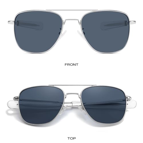 Gtand Vintage Military Style Pilot Aviator Sunglasses For Men Women Metal Sun Glasses Bayonet Temples 54mm3