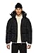 Produktbild Burocs Hooded Puffer Jacket - Black - Oversized Herrenjacke - abnehmbare Kapuze - Reißverschluss - Innentasche, Größe:M, Farbe:Black