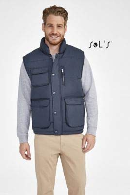 Chaleco SOLS Viper de hombre con bolsillos con cremallera 2