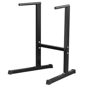 Yaheetech Dip Bars Dip Station Home Gym Pull Bar, Strength Training Dip Stand Freestanding Parallel Bar, Heavy Duty Fitness Equipment for Bicep Triceps Shoulder Exercise