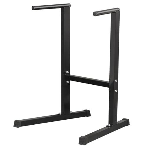 Yaheetech Dip Bars Dip Station Home Gym Pull Bar, Strength Training Dip Stand Freestanding Parallel Bar, Heavy Duty Fitness Equipment for Bicep Triceps Shoulder Exercise