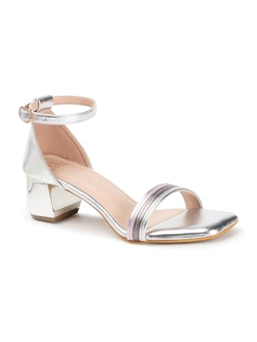Image of Carlton London Women Stylish Fashion Embellished Sandals for Outdoor, Party, Wedding and Holidays with Block Heels