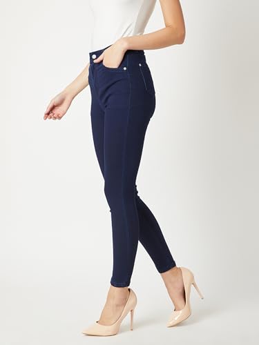 Image of Miss Chase Women's Skinny Fit High Rise Regular Length Denim Stretchable Jeans