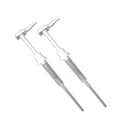 TOA Supply 2pk White Plastic Gallon Pumps Bottle Dispenser Oil Cream Lotion Liquid Container