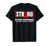 Photo Gallery stroke awareness shirt - nastro rosso stroke awareness strong maglietta Photo Gallery stroke awareness shirt - nastro rosso stroke awareness strong maglietta
