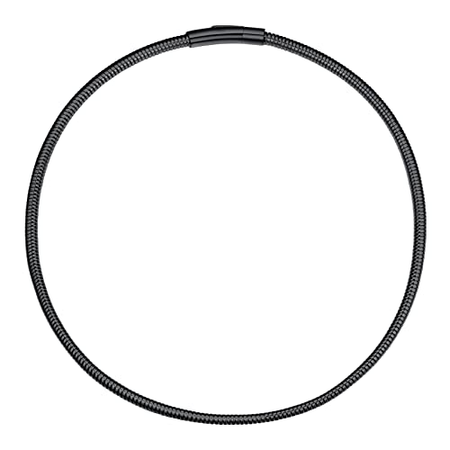 PROSTEEL Stylish Herringbone Snake Chain Necklace for Women, Minimalist 5mm Thick Chain, 16''/18'', Silver/Gold/Black Tone, Come with Box 16inch (40cm) 01 Herringbone Chain-Elegant Silver