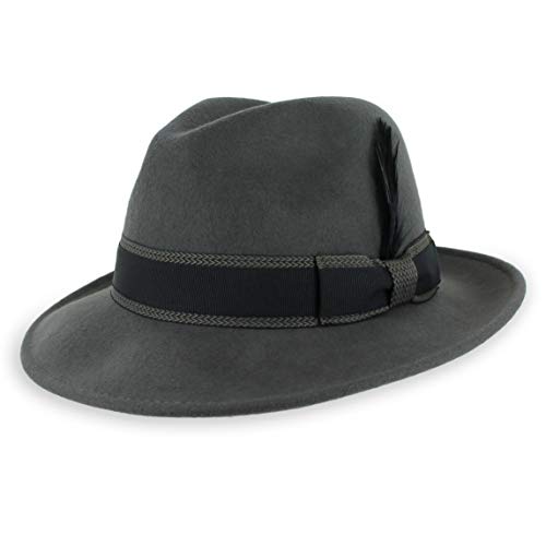 image for Hats in the Belfry Belfry Crushable Dress Fedora Men's Vintage Style H