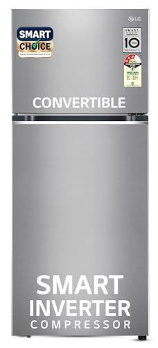 LG 380 L 3 Star Frost-Free Smart Inverter Double Door Refrigerator (GL-S412SPZX, Shiny Steel, Convertible with Express Freeze) LG 380 L 3 Star Frost-Free Smart Inverter Double Door Refrigerator (GL-S412SPZX, Shiny Steel, Convertible with Express Freeze)