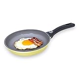 JOVELY 8' Ceramic Nonstick Frying Pan, PFAS-Free, Dishwasher Safe, Aluminum Steel Body, Stay-Cool Handle, Ultimate Nonstick Cookware for Delicious and Healthy Meals
