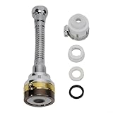 Photo Gallery honseadek aeratore regolabile in ottone per rubinetto della cucina, estensore di flusso a 3 livelli, testa girevole a 360° anti-schizzi per lavello, ugello a risparmio idrico (14,9 cm + adattatore) Photo Gallery honseadek aeratore regolabile in ottone per rubinetto della cucina, estensore di flusso a 3 livelli, testa girevole a 360° anti-schizzi per lavello, ugello a risparmio idrico (14,9 cm + adattatore)