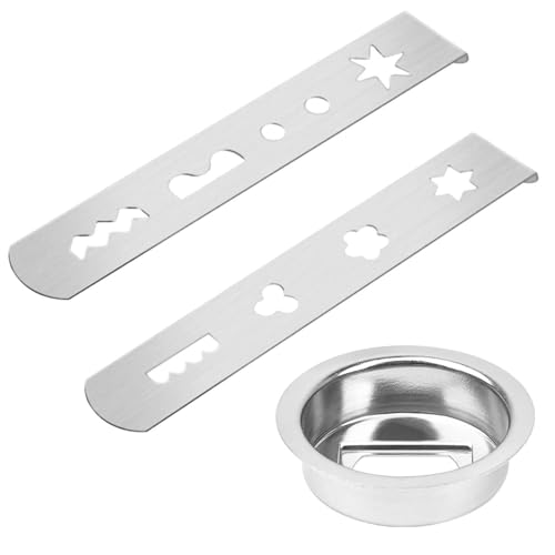 3 Stück Fleischwolf-Zubehör, Shortbread-Kekspressen-Zubehör, Edelstahl-Metallwerkzeuge, Küchen-Backzubehör
