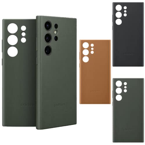 Amazon.co.jp: Galaxy S23 Ultra ケース 純正 レザー ケース Leather
