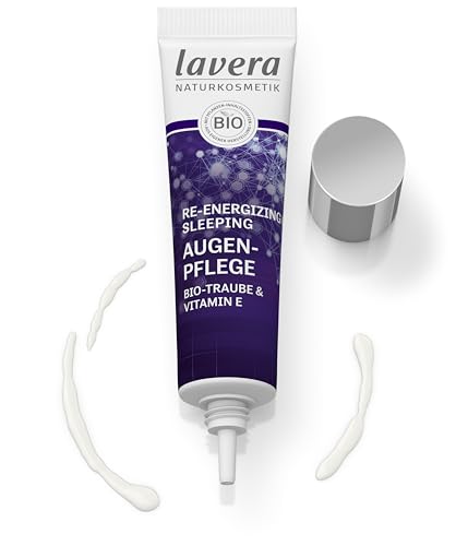 lavera Re-Energizing Sleeping Eye Cream - reduces expression lines - natural cell renewal - moisturising - vegan - natural cosmetics - 15 ml - Image 3