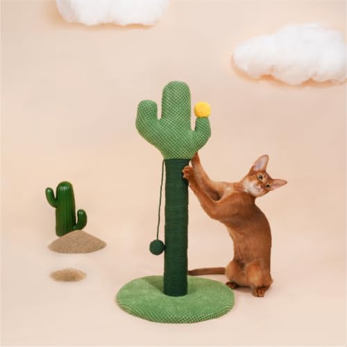 Rascador para gatos ZEZE cactus desierto 25 pulgadas miniatura 6