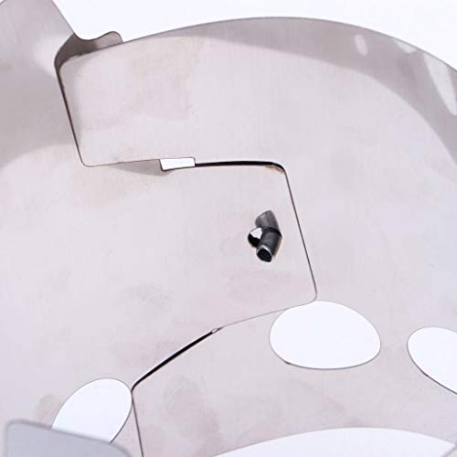 YIJU Fogão a Lenha de aço Inoxidável para Mochila, Acampamento, Piquenique - 20.5x15 centímetros