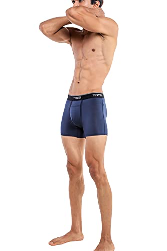 Image of TRYB Sports Underwear for Men | Stretchable Active Square Cut Trunks for Running & Gym Workout | Quick Dry, Breathable, Moisture Wicking & Anti Chafing | Sports Innerwear Boxers
