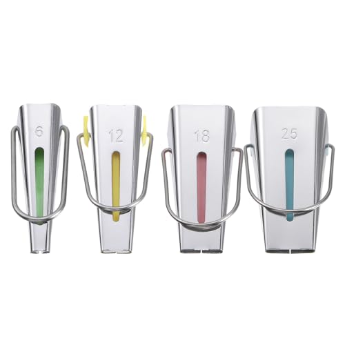 QUARKZMAN Biais Ruban Fabricant Trousse 6mm 12mm 18mm 25mm Simple et Double Pli Tissu Biais Reliure Fabricant Coudre Outil pour Tissu Fouillis Piquage Couture Artisanat DIY, 4 Couleurs