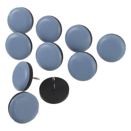 PENIKOKO 20個 防潮効果付き家具脚釘 耐久性のある属釘一体型パッドで椅子 テーブルの床保護 静音か滑りやすく床傷防止用家具グライド