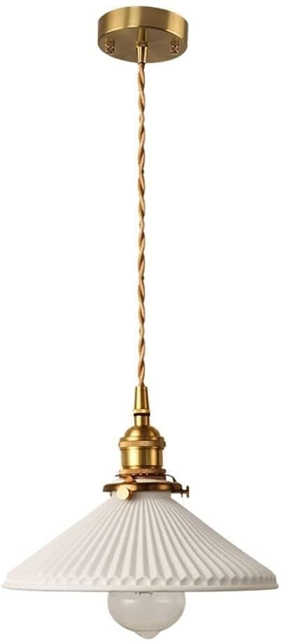 Lampe à suspension en céramique moderne européenne luminaire E27 hauteur réglable
