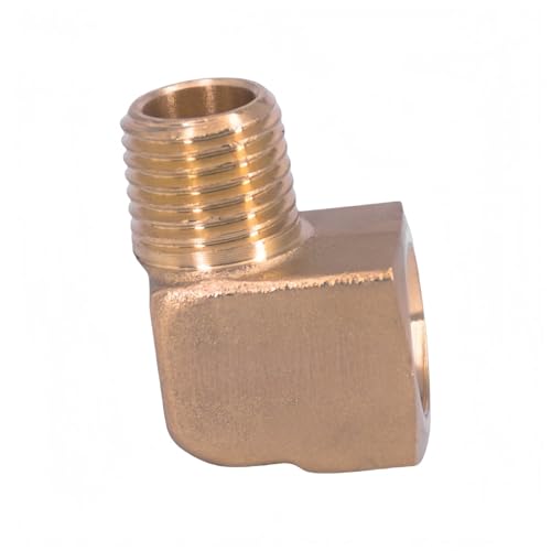 Conector tubería bloque latón NPT de 90 grados para solucionar giros sin espacio 6