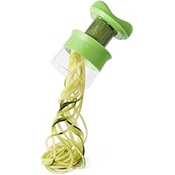 Rallador En Espiral Cortador de Verduras Espiralizador de Verduras | Rallador de Verduras - Calabacín Pasta | Espaguetis de Calabacin | Cortador en Espiral Manual - Zanahorias, Pepinos