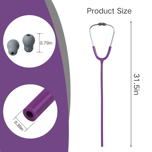 Image of Stethoscope Replacement Tube Purple Tubing fits for Littmann III