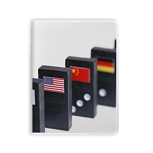Carnet de jeux Pai Gow avec couverture souple motif drapeau des dés