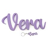 Nombre Decorativo Personalizado - Elige tipo de letra y Color - Ideal para Habitaciones Infantiles y Eventos - Regalo original para Bautizos, Comuniones, Bodas o Baby Shower.