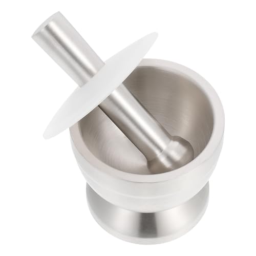 Machacador de ajo de acero 304 de alta densidad y acabado profesional ergonómico