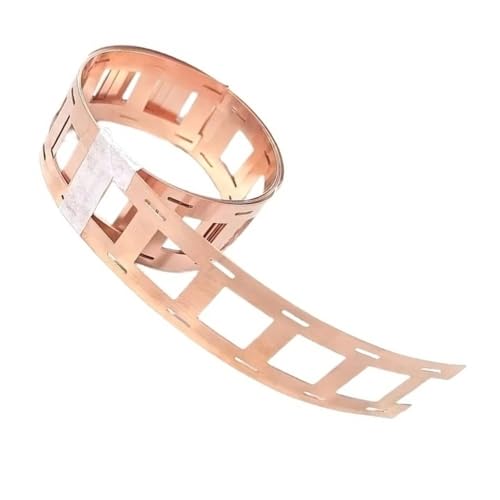 WOHATOO 1 Piece T2 Cu Strap Copper Belt Durability, 2P 21700/18650 Copper Strip Length 1m/2m for Electrical Industry(0.2MM*32.5MM*2M)