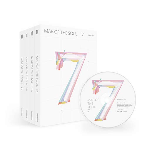 BTS Map of The Soul: 7 [Ver.1] Album, PHOTOBOOK_Lyric Book_Mini Book_Photocard_Post Card_Sticker_Coloring Paper_Folded Poster_Special Bonus (BTS Instagram Photo Card)
