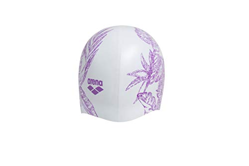 ARENA Herren Arena Sirene Silicone Long Hair Swim Cap for Women Badekappe, Cecilia White, Einheitsgröße EU – Ansicht 2