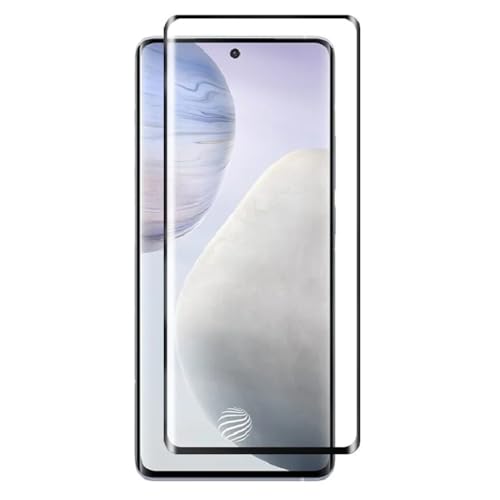 Image of Advanced Black Border Tempered Glass Screen Protector Compatible for Samsung Note 20 Ultra (6.9 Inch, Pack of 1) | Full Screen Coverage Screen Protector Guard Protector