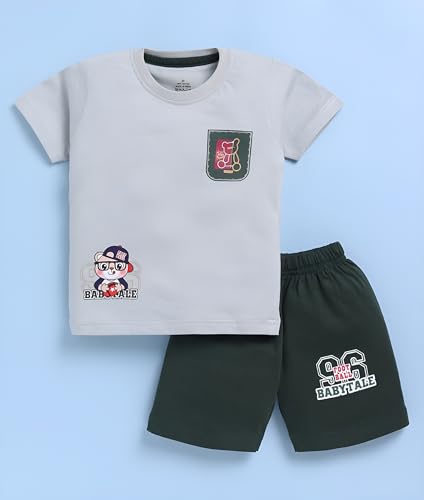 Image of Toonyport Boys Summer 3 Packs Of T-shirts and Shorts Combo Set (Multicolors)