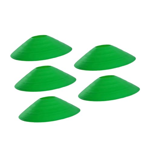 Hattba 5 Stück helle wiederverwendbare Sportmarker, Polyethylen-Textur, für Fußball, Basketball, Übung und Fitness, verdickte Sportmarkierungsscheiben