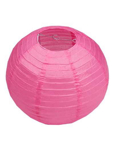 Image of Pack of 3 Paper Lantern Lampshade Party Birthday Baby Shower Wedding Celebration Decoration (Hot Pink, 12 inch (30cm))